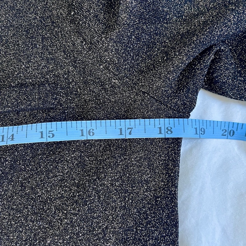 J.‎ MCLAUGHLIN Small Corfu Cropped Crewneck Cardigan Metallic Black Gold - Picture 5 of 7
